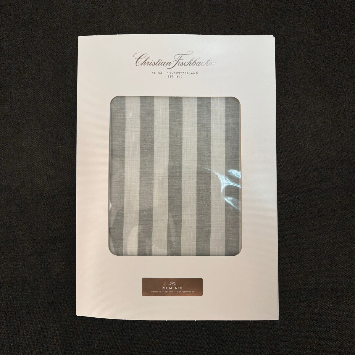 Duvetsbezug CF Summertime Crispy Linen P15 grau/weiss