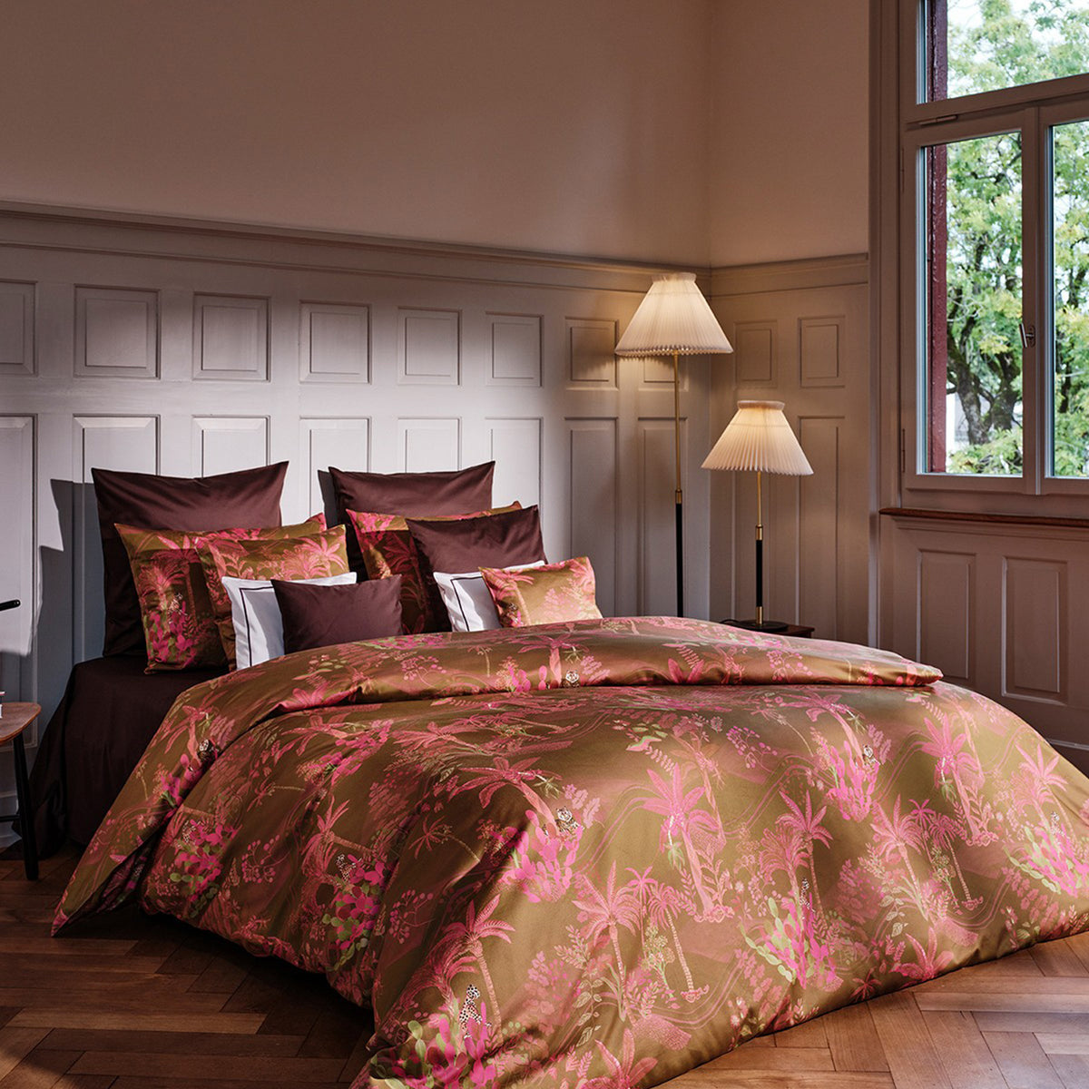 ChristianFischbacher Bettwäsche Oasis in der Farbe Senf Pink