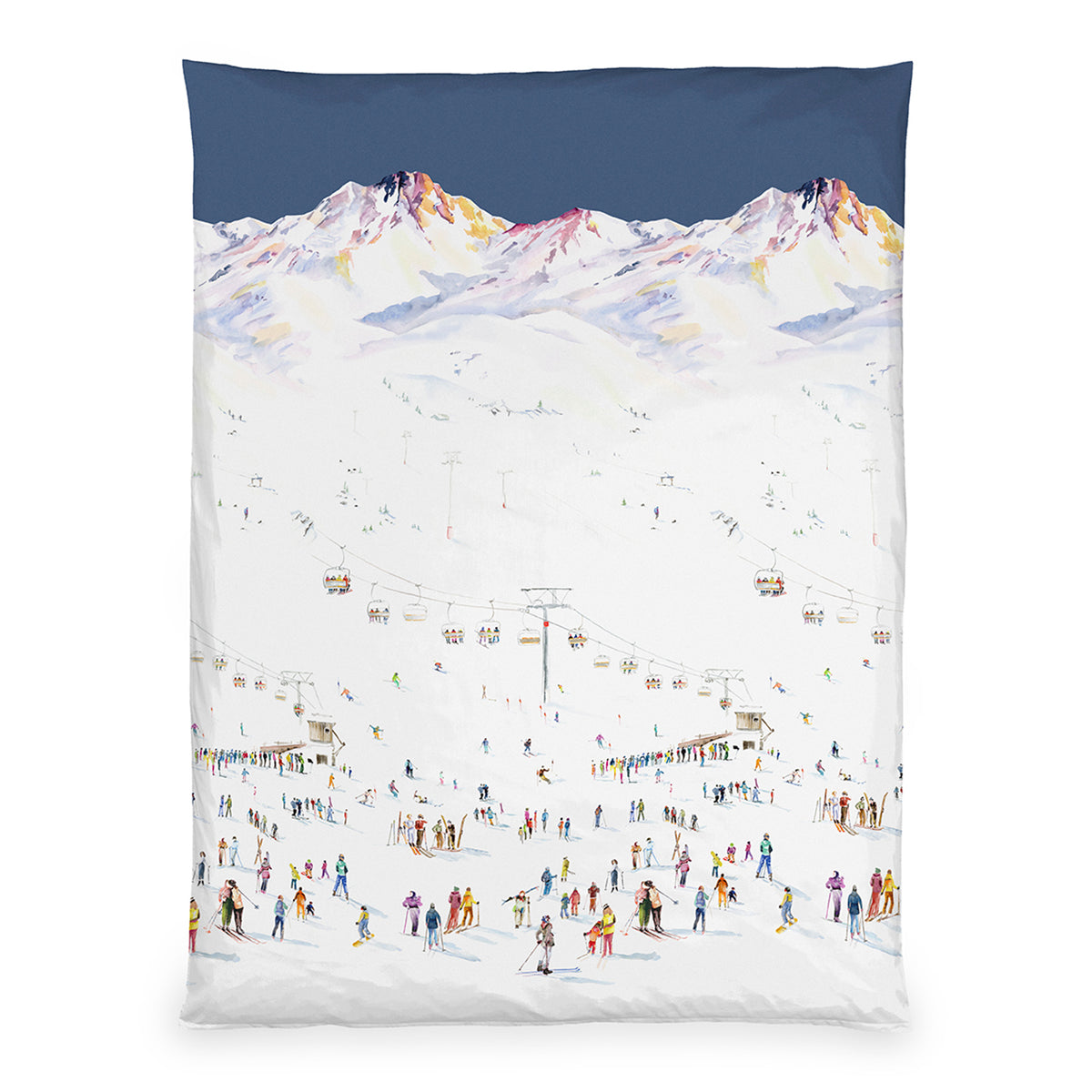 Satin Duvetbezug Ski