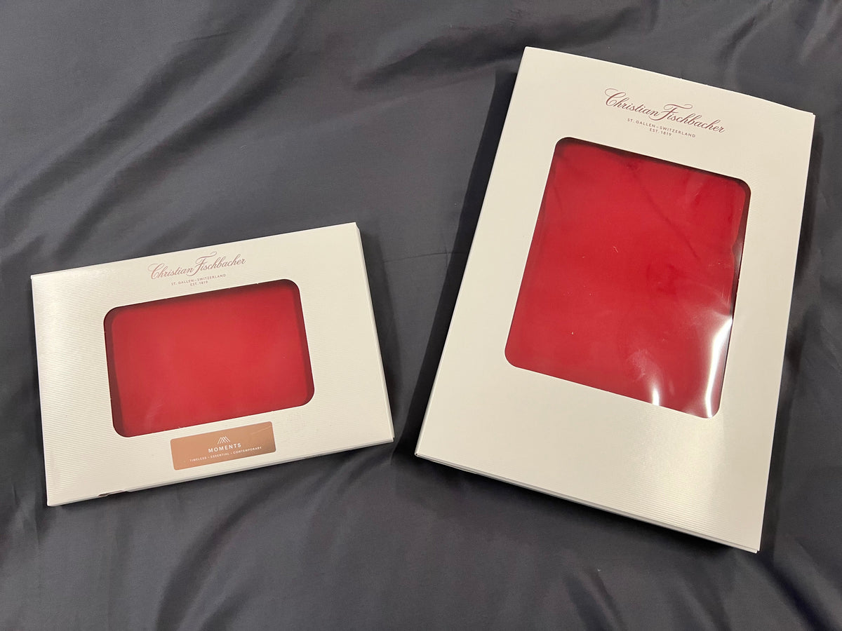 Duvets- und Kissenbezug Satin Uni rot