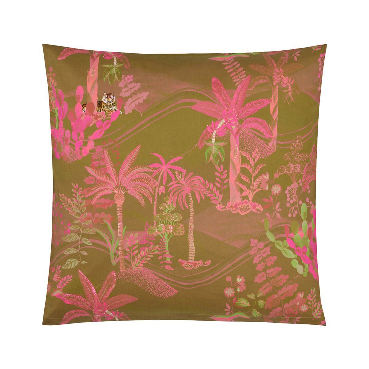 Christian_Fischbacher Oasis Kissenbezug in der Farbe Senf-Pink