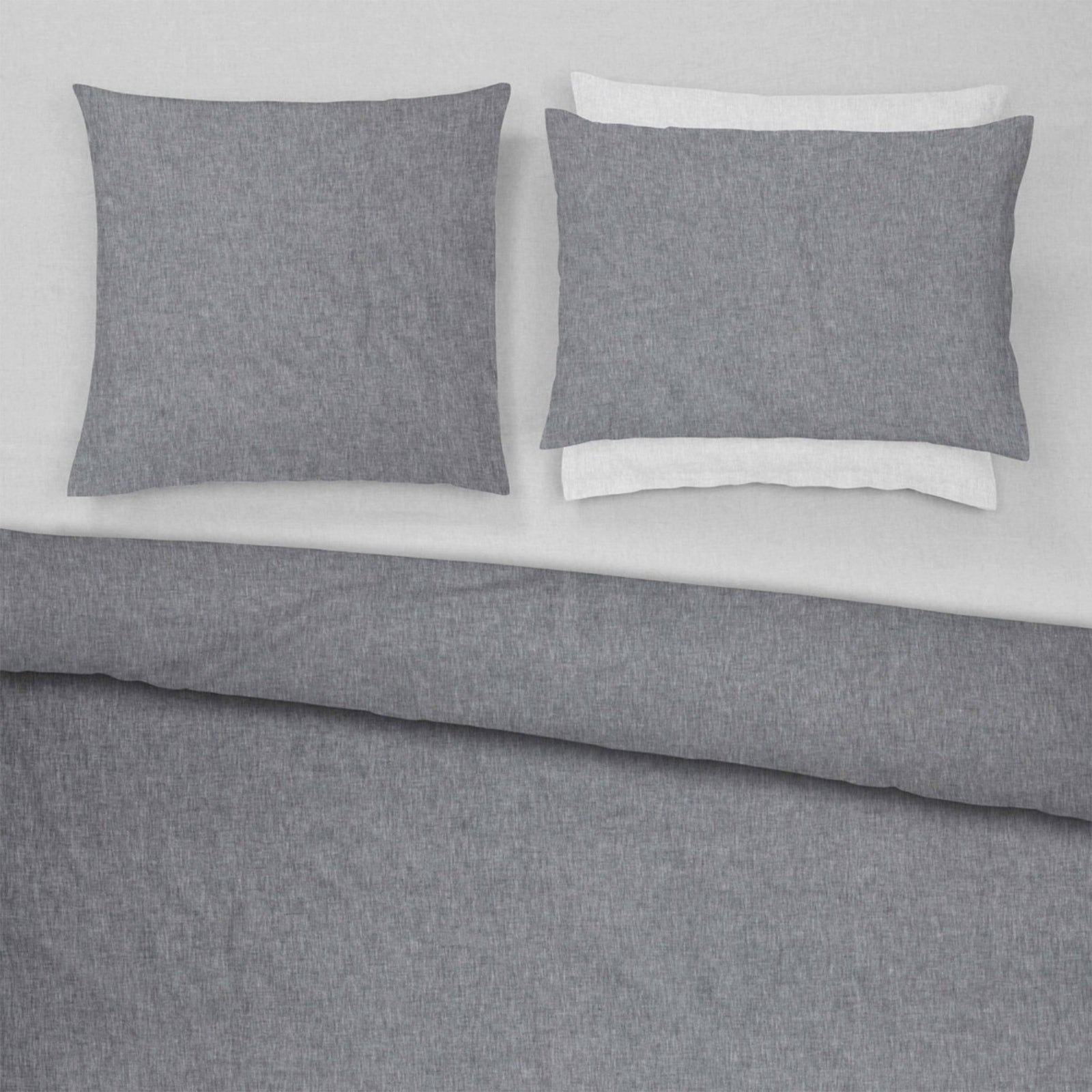 Crispy Linen Kissenbezug Sunkiss Midnight Black