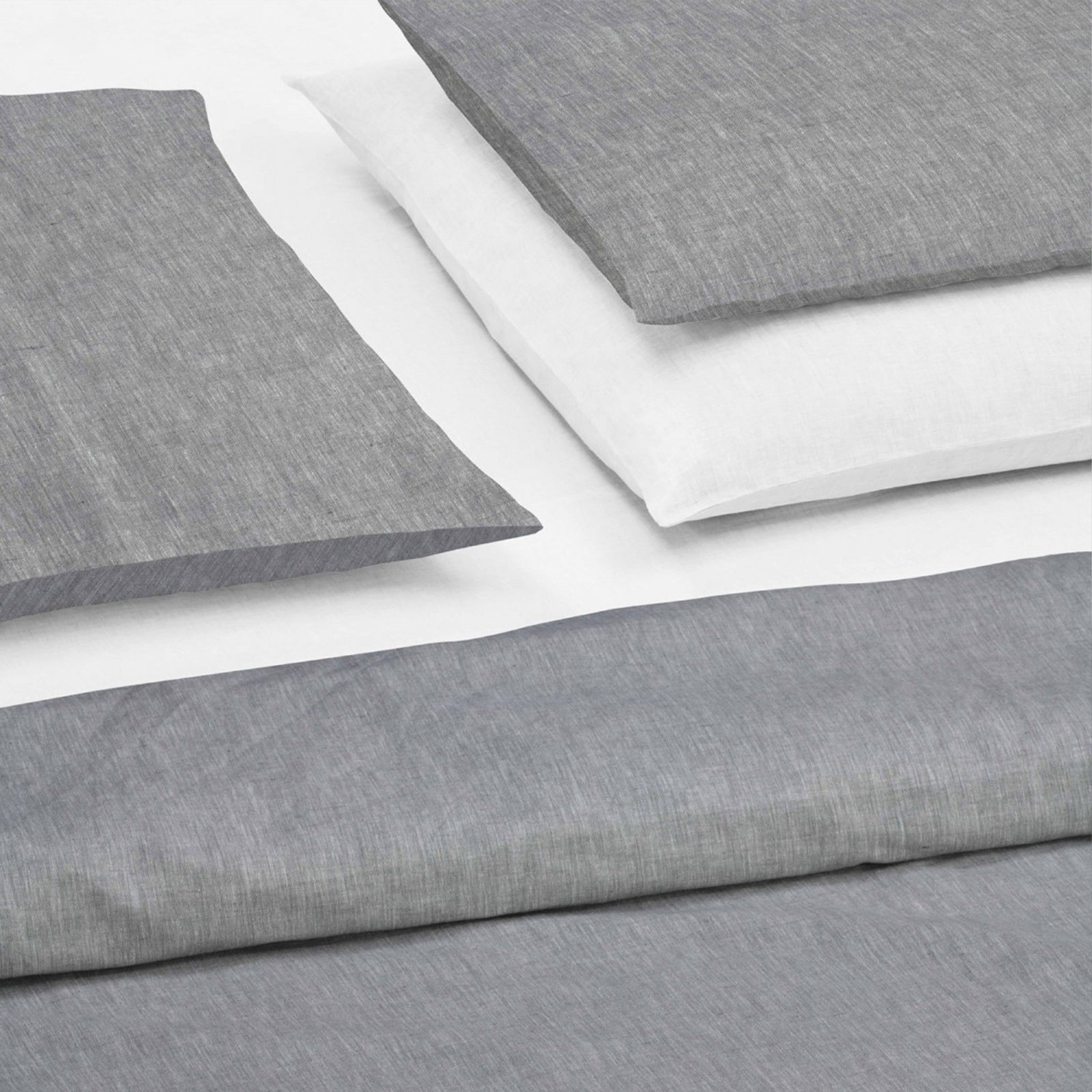 Crispy Linen Duvetsbezug Lifestyle Summertime Midnight Black Lifestyle