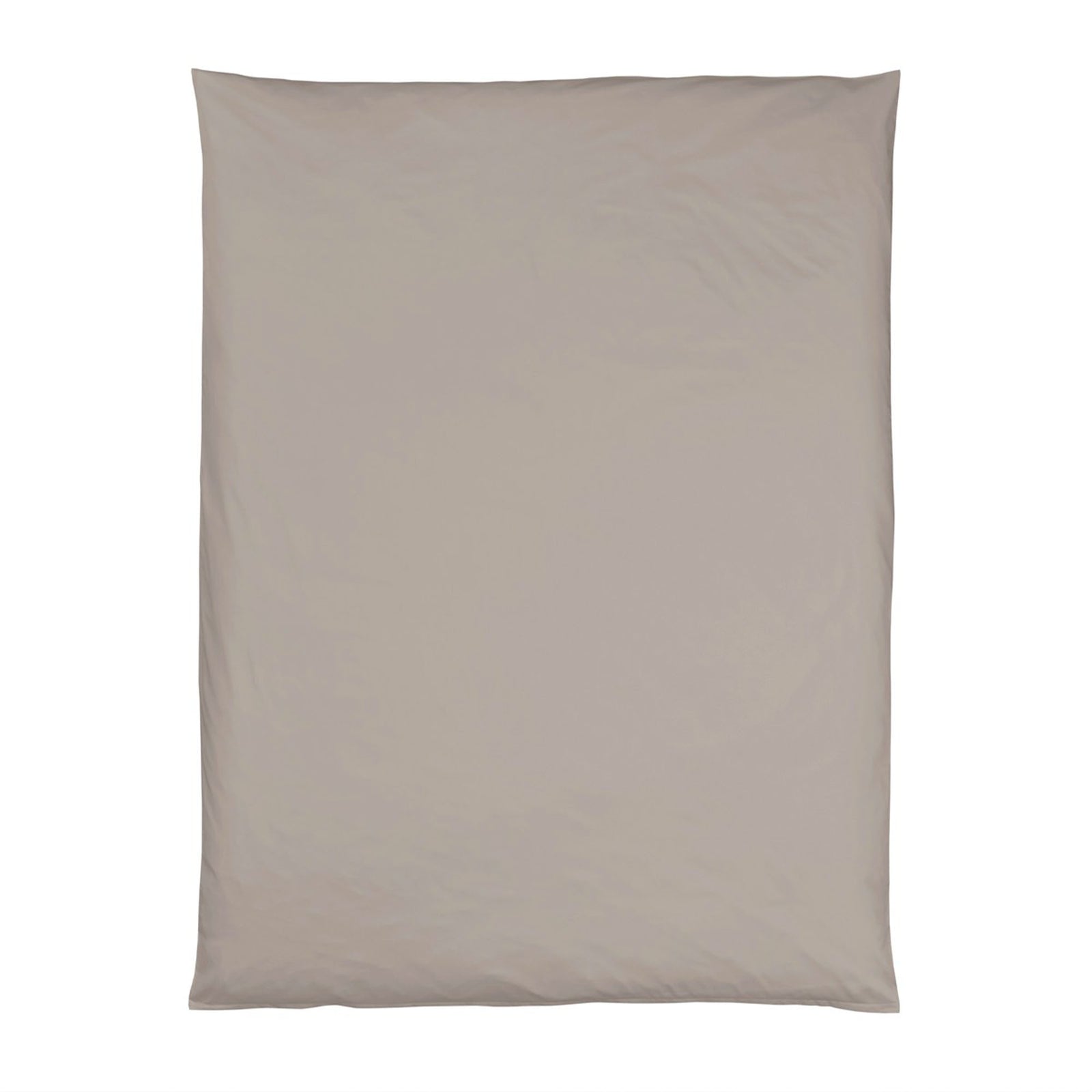 Satin Uni Bettbezug Kiesel