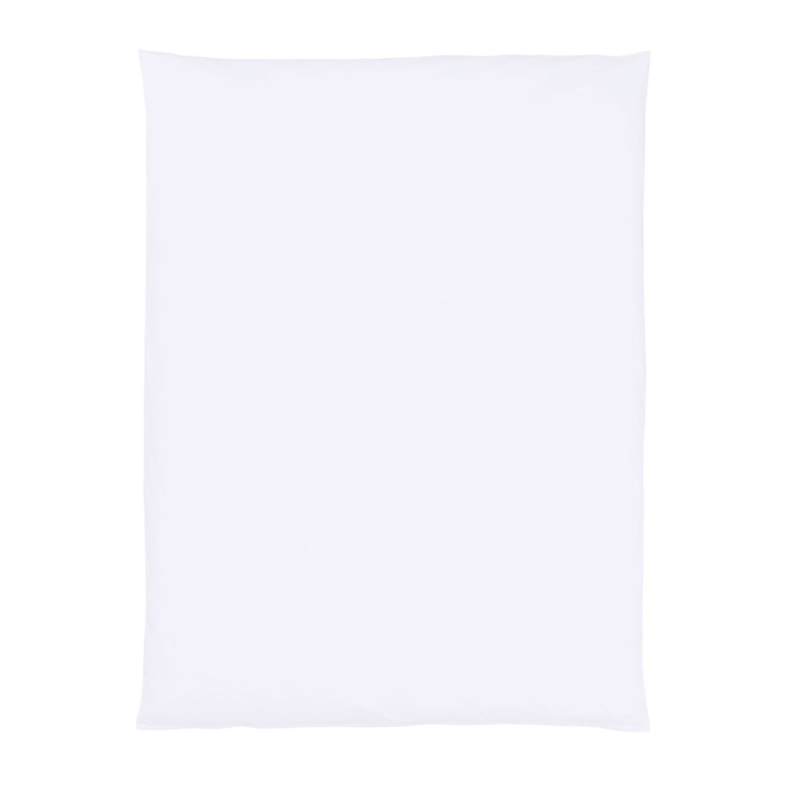 Satin Uni Bettbezug Weiss