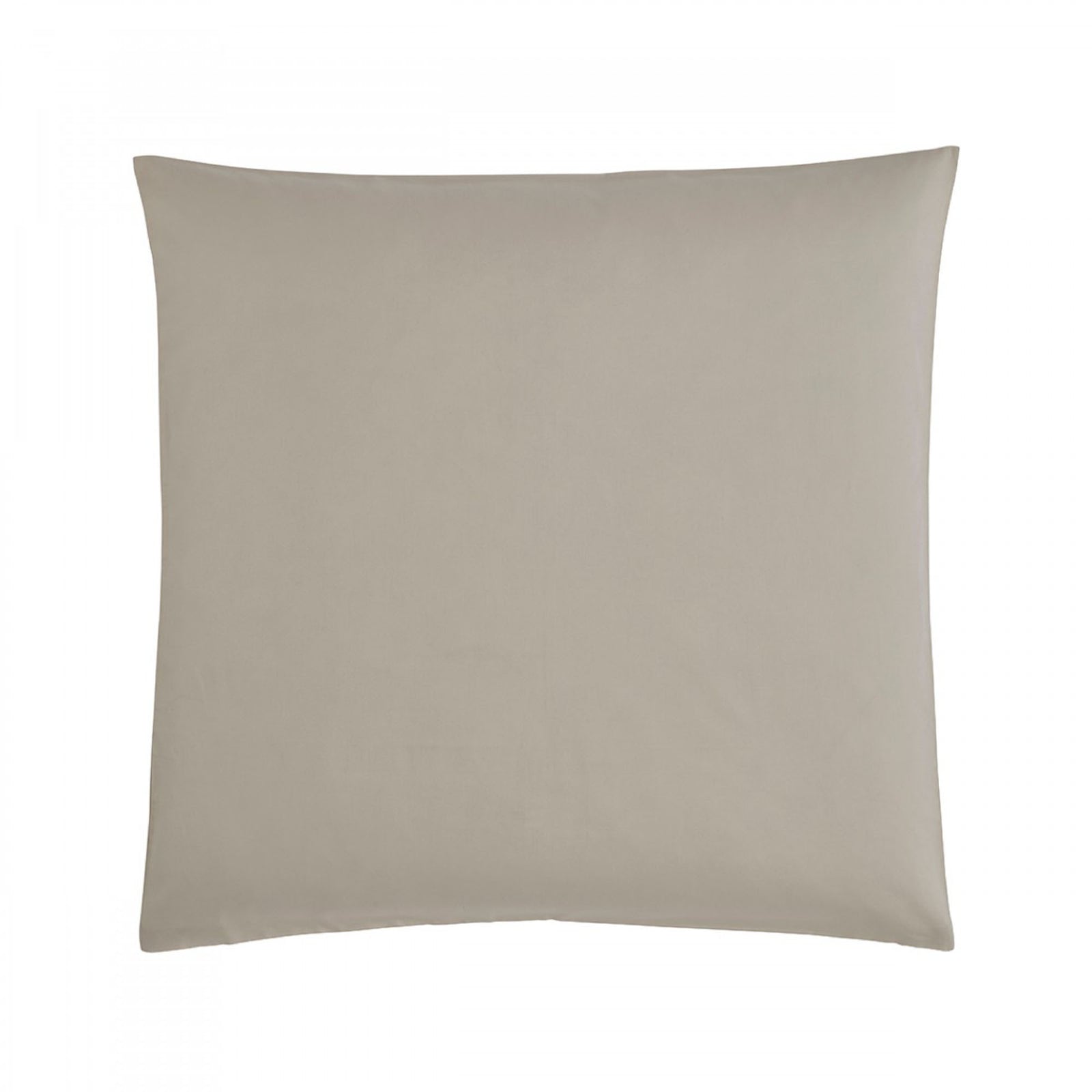 Satin Uni Kissenbezug Kiesel
