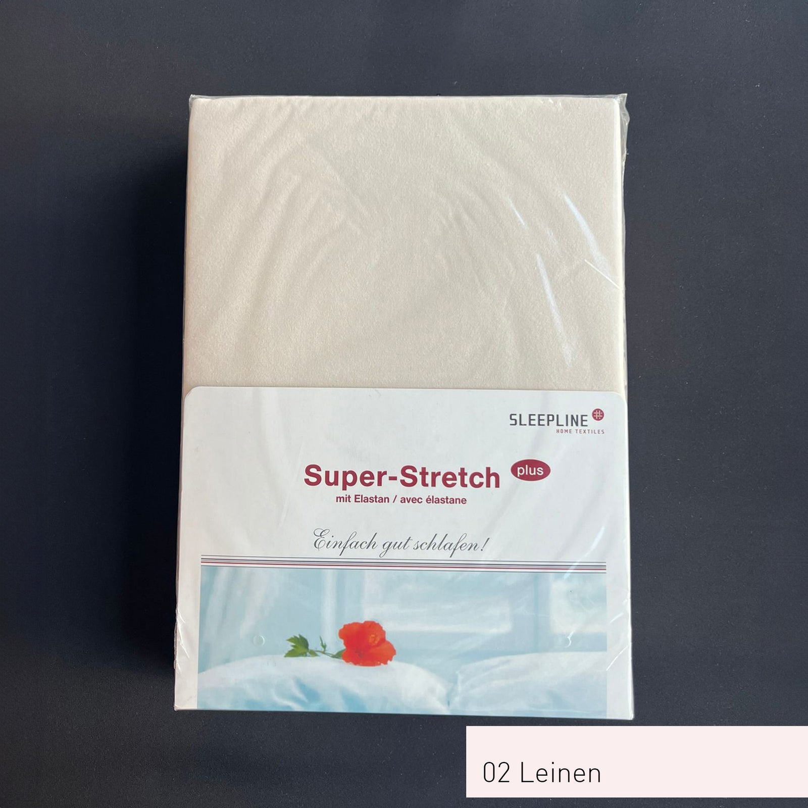 Sleepline Fixleintuch für Topper Farbe Leinen