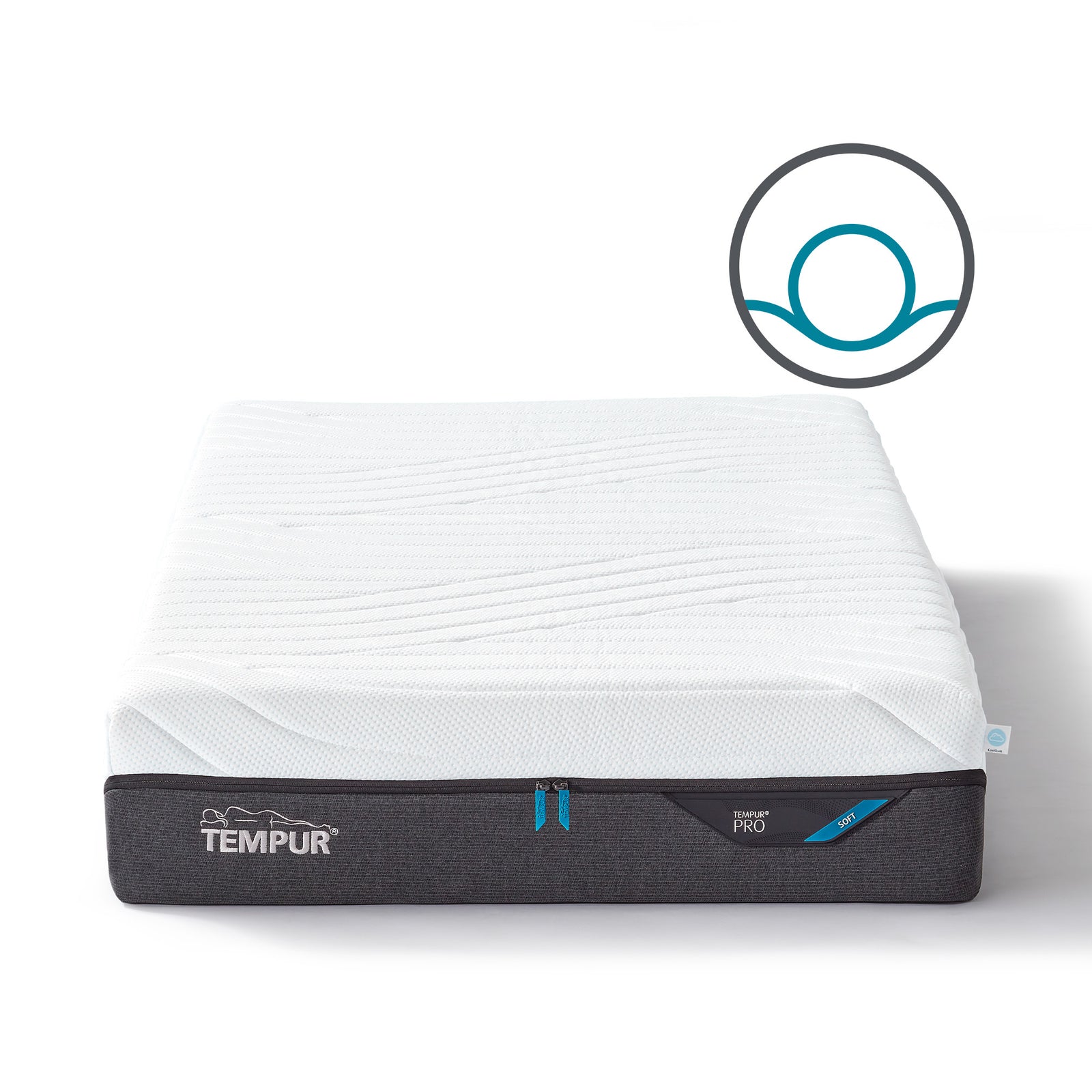 TEMPUR Pro soft mit Icon und Kissen
