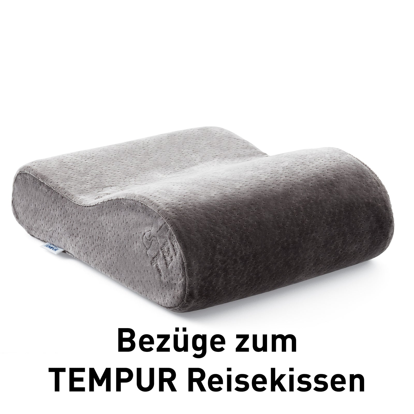 Tempur Jersey Kissenbezüge zu Reisekissen in weiss, grau, kirsch, blau, natur.